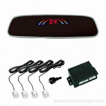 Replacement Original Rearview Mirror with LED colorful Indicator Bar to Show Obstacle Status